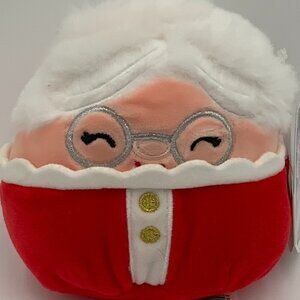 NWT Squishmallow Nicolette Mrs Santa Claus Christmas 2021 Plush Toy 5"